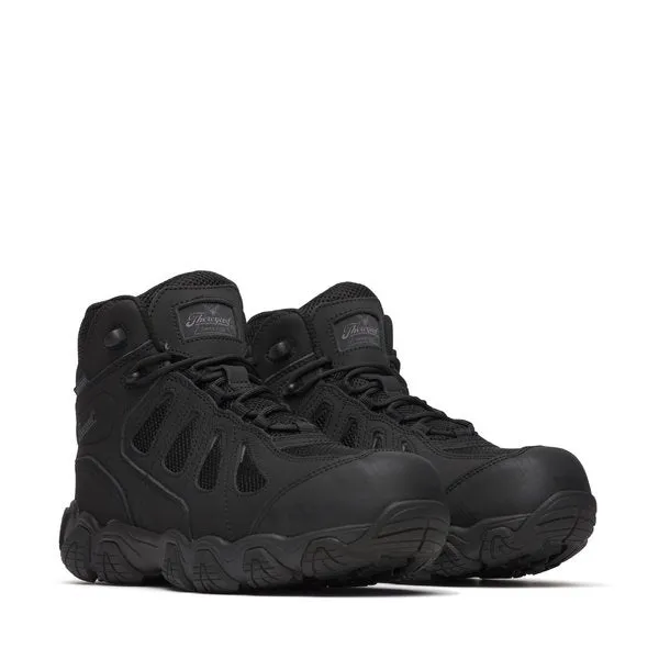 Thorogood Men's 6" Crosstrex Series Black Oxford Comp Toe BBP Waterproof Mid Hiker Work Shoe