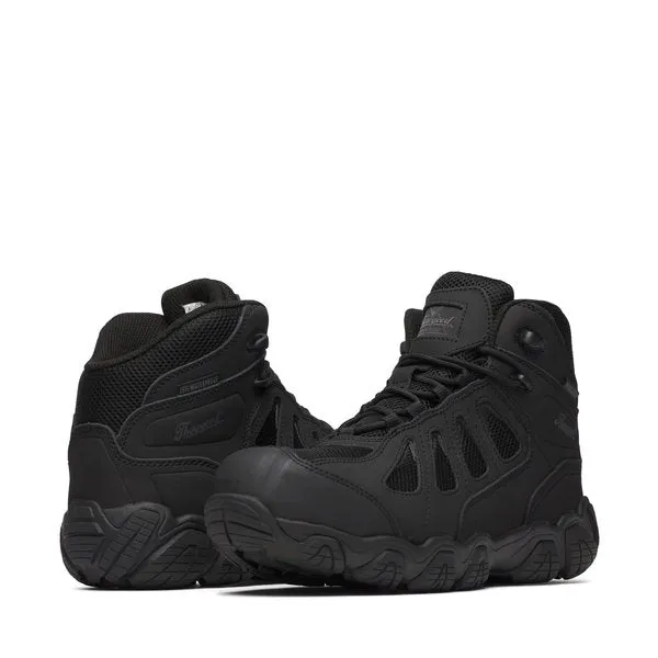 Thorogood Men's 6" Crosstrex Series Black Oxford Comp Toe BBP Waterproof Mid Hiker Work Shoe