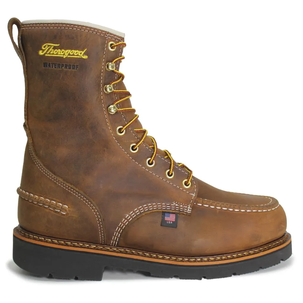 Thorogood Men's 8" 1957 Series Crazy Horse Moc Steel Safety Toe Work Boot