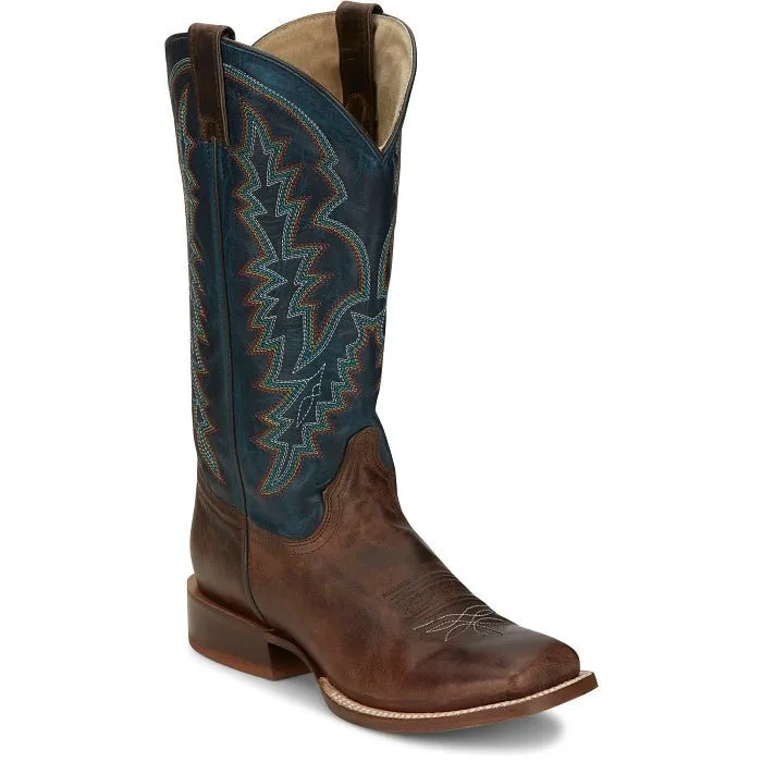 Tony Lama Men's 13" Brown Tucson Square Toe Western Boots