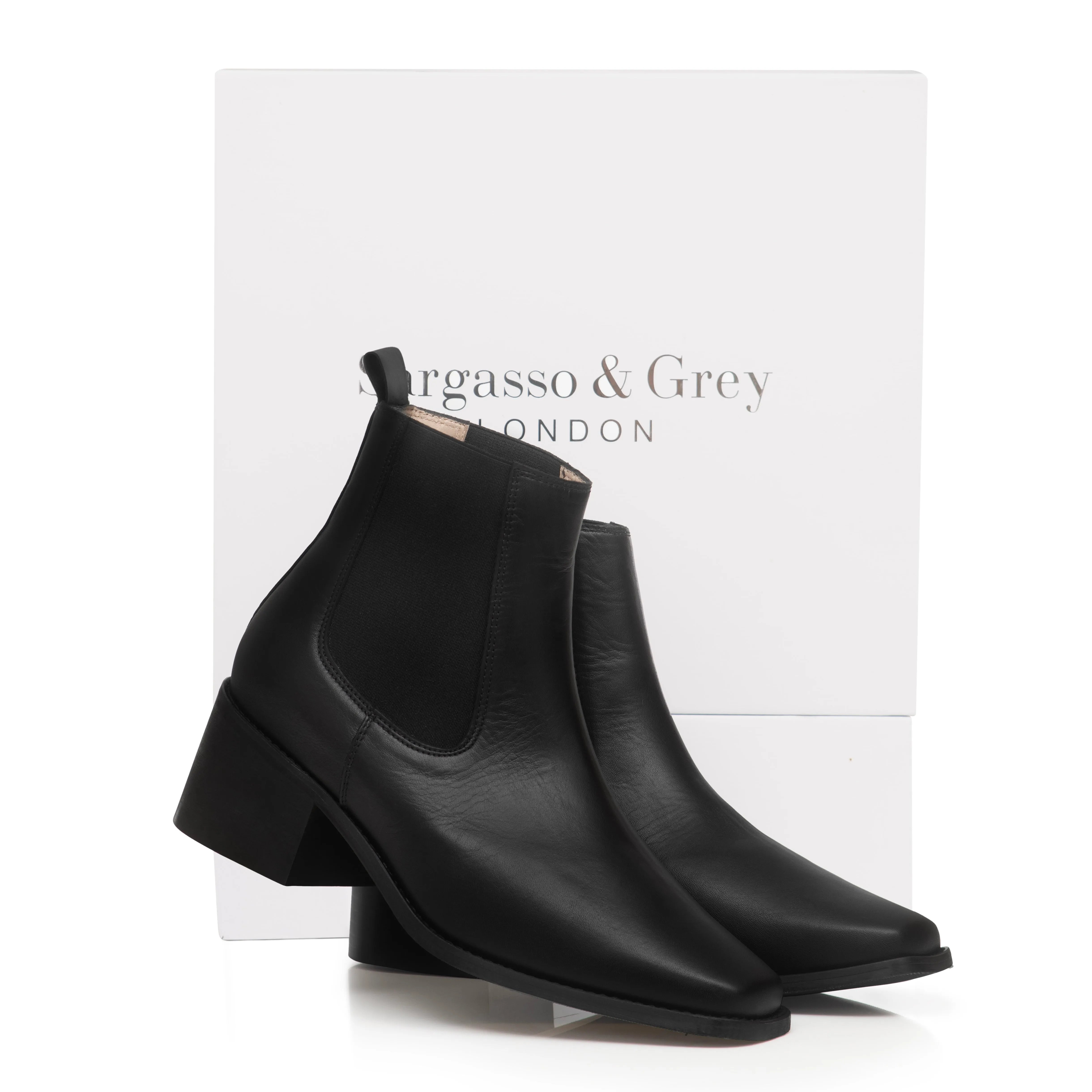 Vallera Extra Wide Width Boots - Black Leather