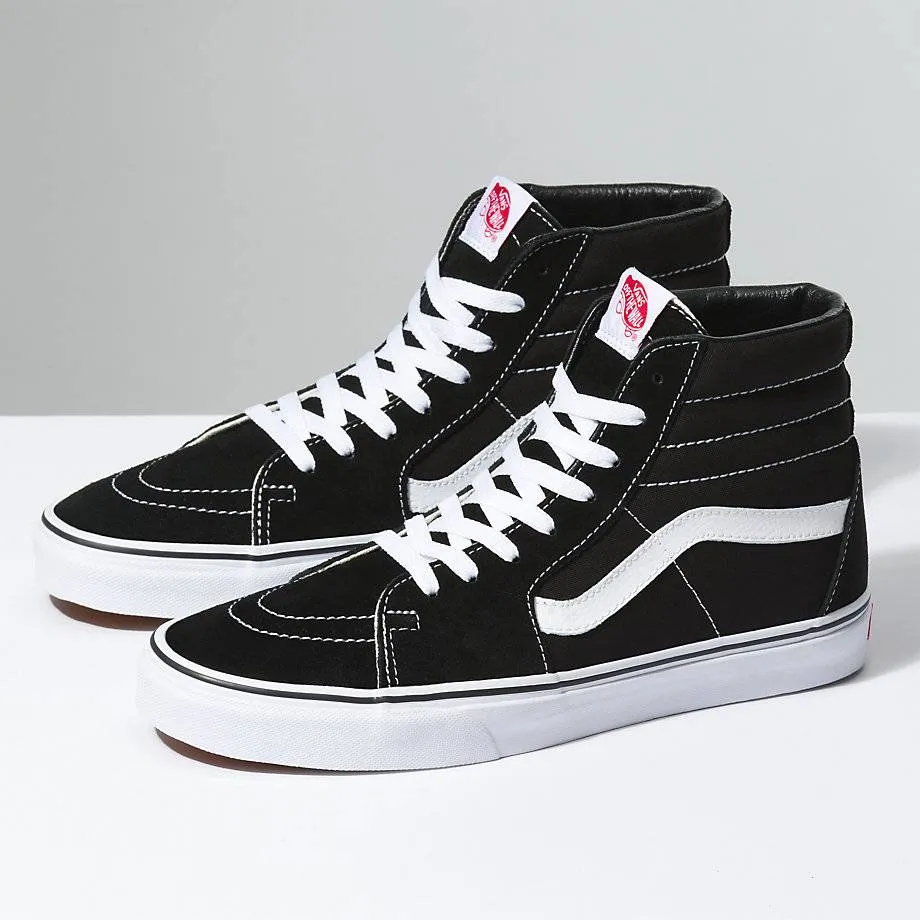 VANS SK8-HI BLACK / BLACK / WHITE