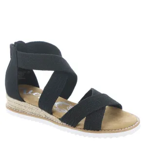 Very G Women's Sadie 3 Strappy Sandal - Black VGSA0323