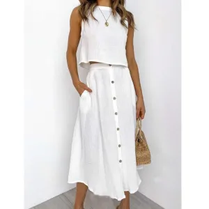 Viela - Effortless Buttoned Set