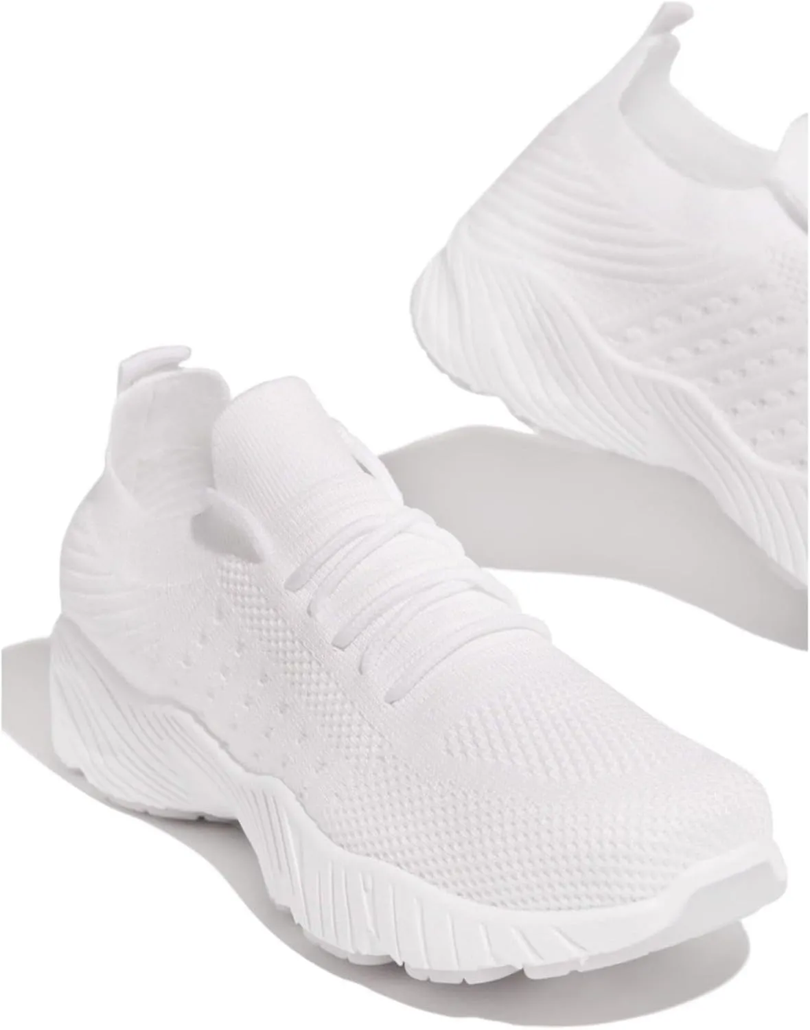 Walking Shoes Women Arch Support Slip On Sneakers Comfort Light Weight Casual Athletic Gym Tennis Running Sneakers