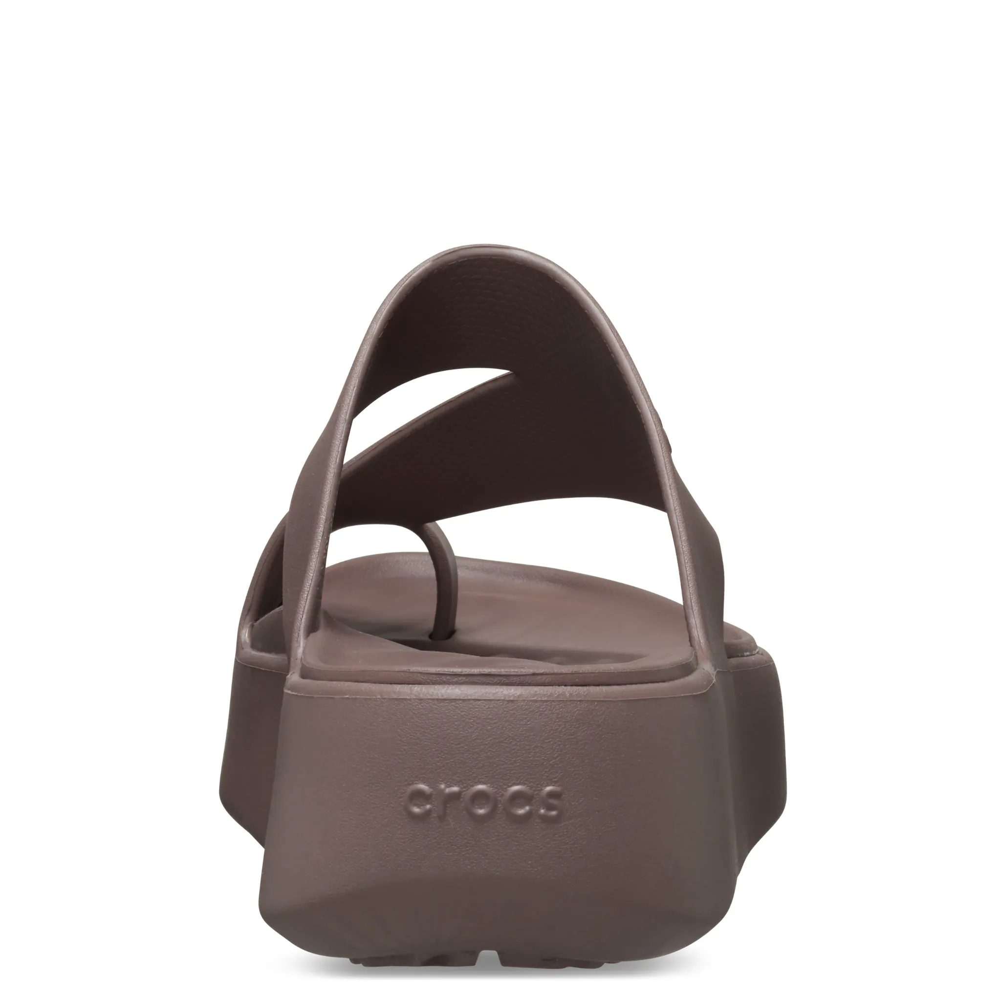 Womens Crocs Truffle Getaway Platform Toe Loop Sandals