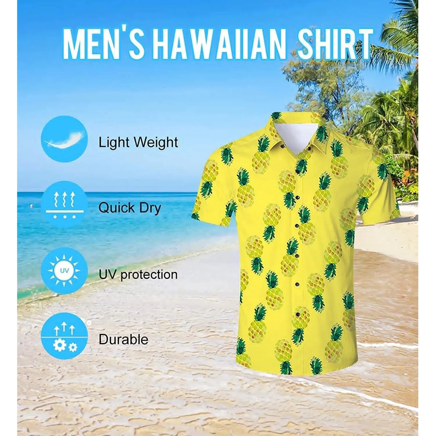 Yellow Pineapple Funny Hawaiian Shirt